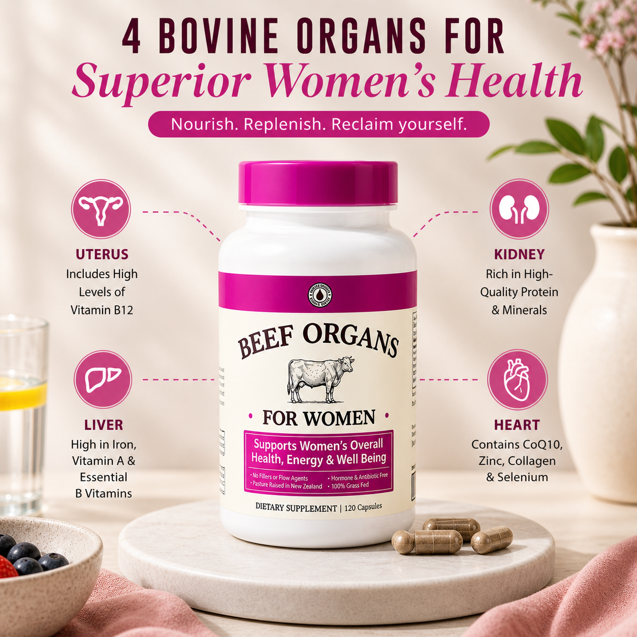 Post-Pill Recovery Organ Blend for Women