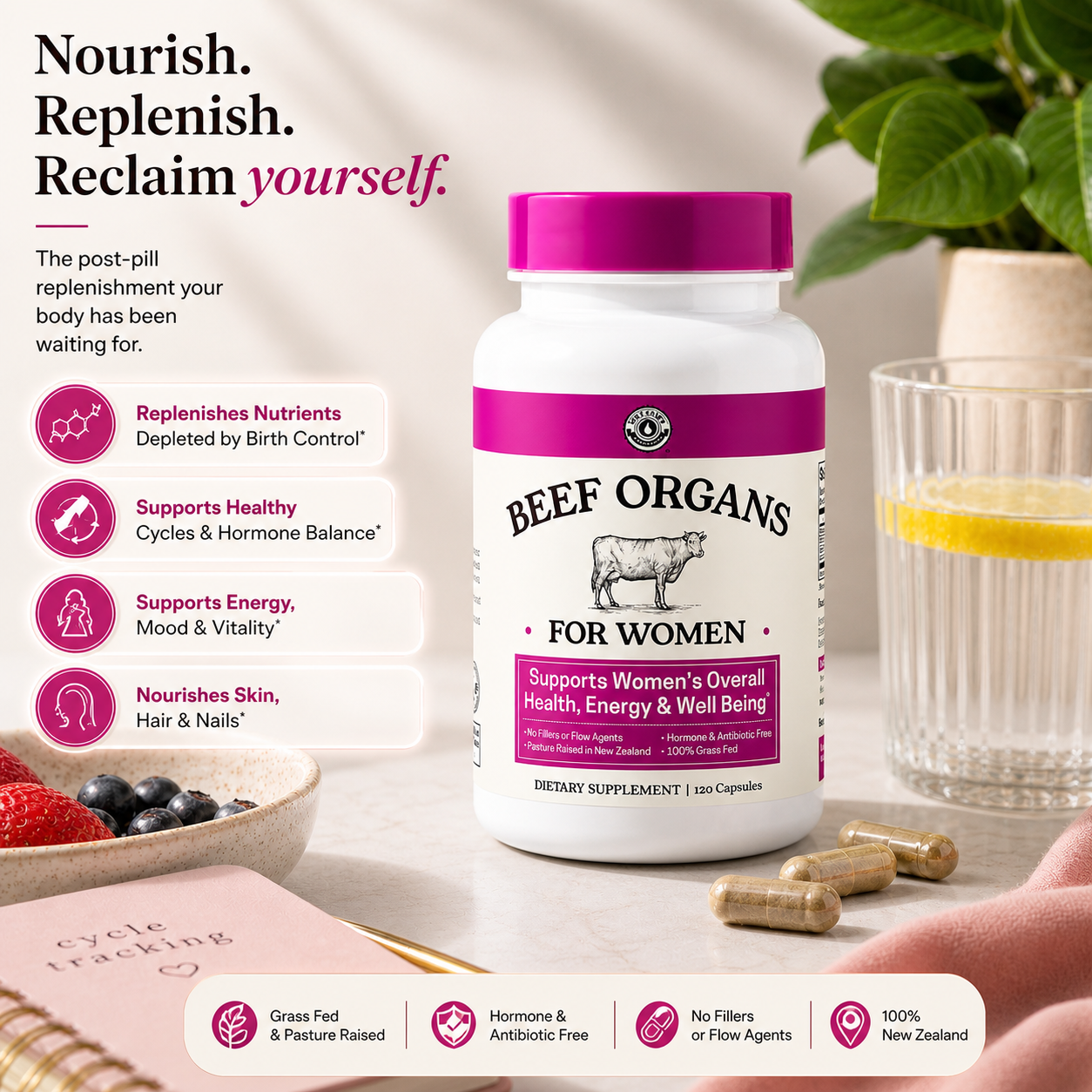 Post-Pill Recovery Organ Blend for Women